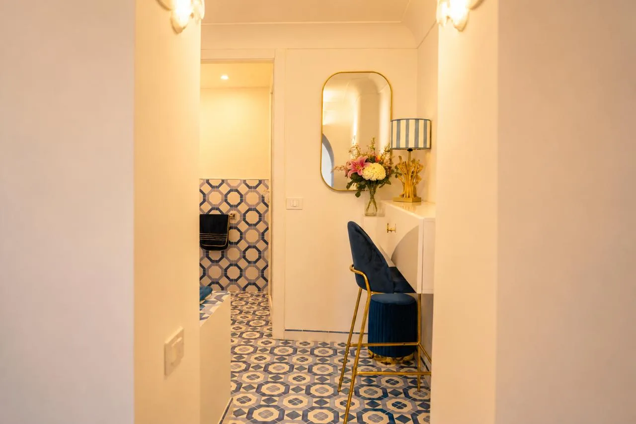 Bagni e terrazza, Casa Giorgio Positano